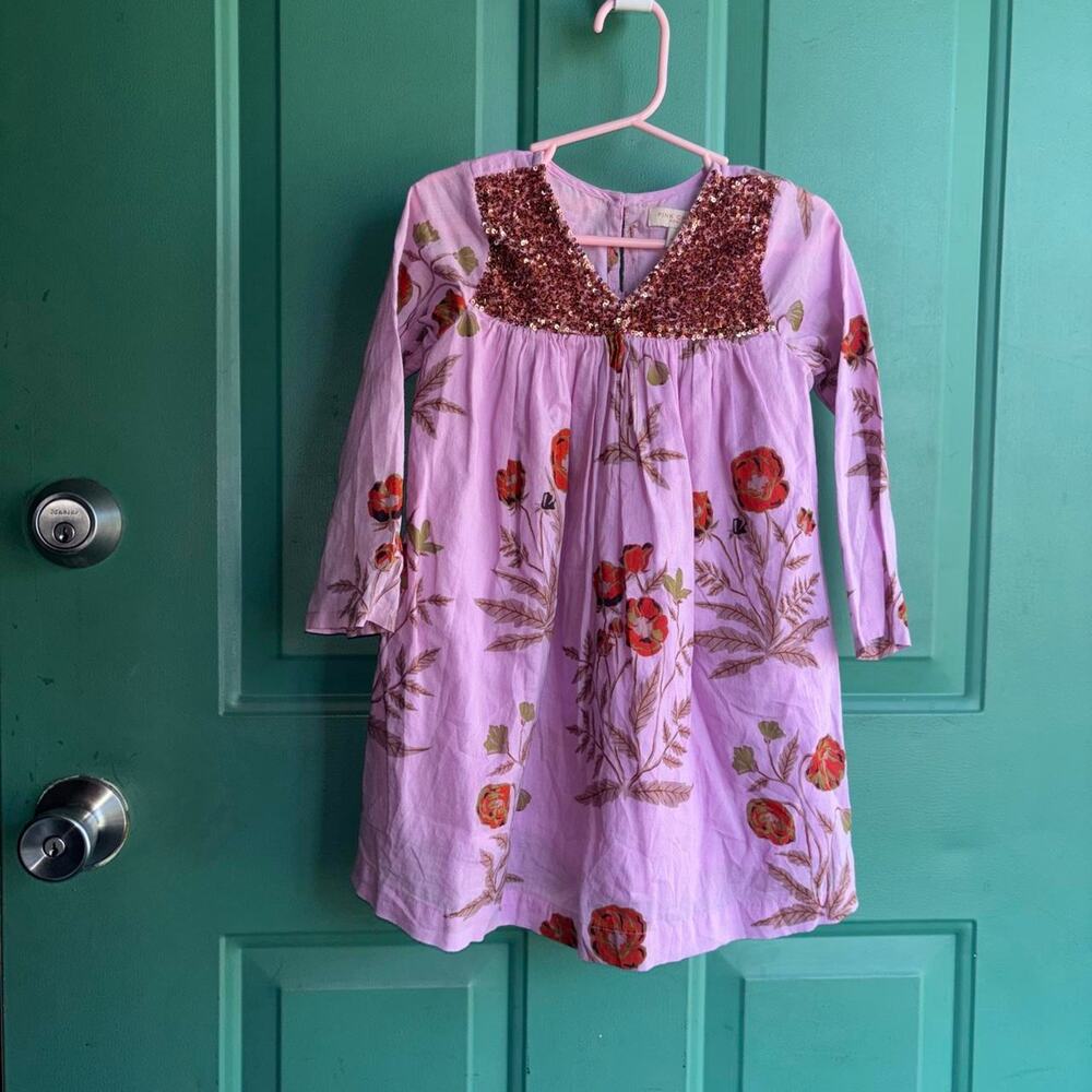 Pink Chicken size 3 cotton dress excellent condition size 3Y